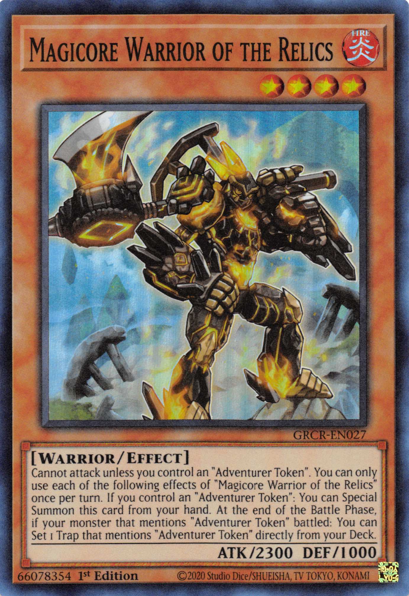 Magicore Warrior of the Relics [GRCR-EN027] Super Rare | Play N Trade Winnipeg