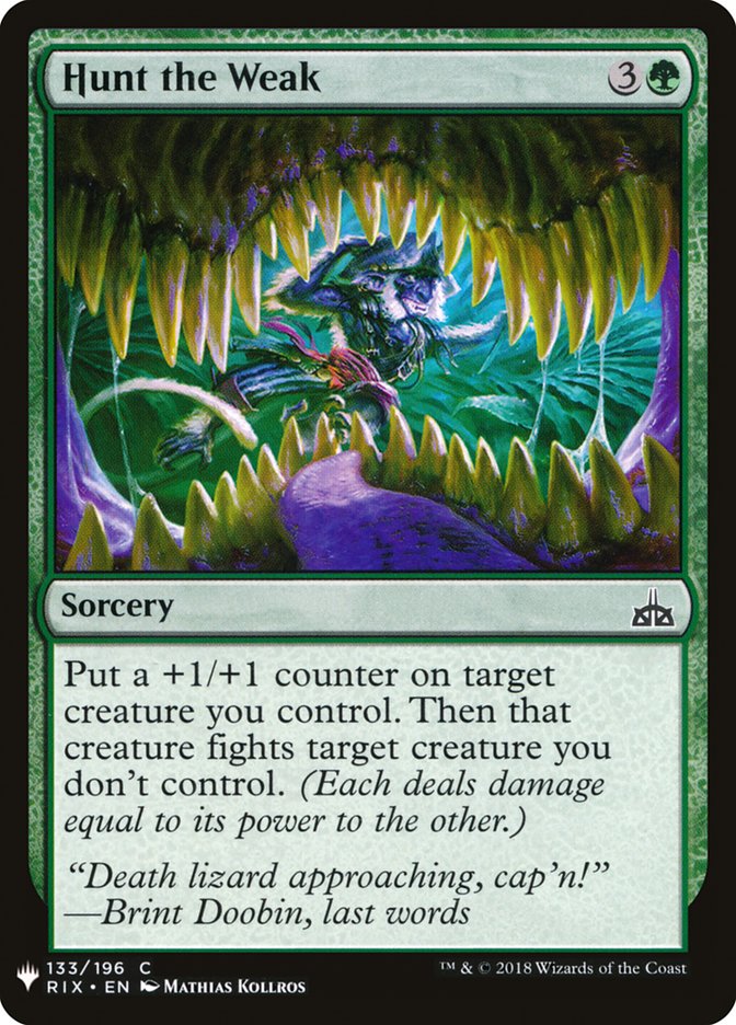 Hunt the Weak [Mystery Booster] | Play N Trade Winnipeg