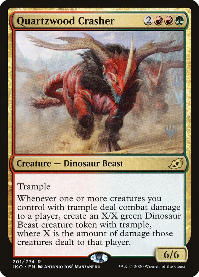 Quartzwood Crasher (Promo Pack) [Ikoria: Lair of Behemoths Promos] | Play N Trade Winnipeg