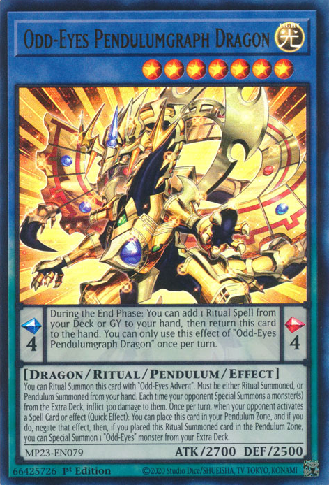 Odd-Eyes Pendulumgraph Dragon [MP23-EN079] Ultra Rare | Play N Trade Winnipeg