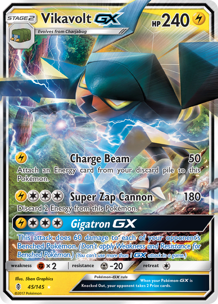 Vikavolt GX (45/145) [Sun & Moon: Guardians Rising] | Play N Trade Winnipeg