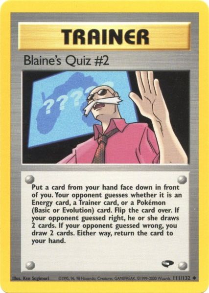 Blaine's Quiz #2 (111/132) [Gym Challenge Unlimited] | Play N Trade Winnipeg