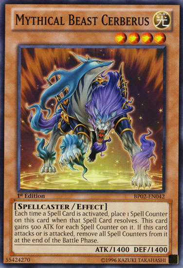 Mythical Beast Cerberus [BP02-EN042] Common | Play N Trade Winnipeg