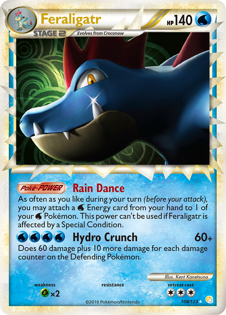 Feraligatr (108/123) [HeartGold & SoulSilver: Base Set] | Play N Trade Winnipeg