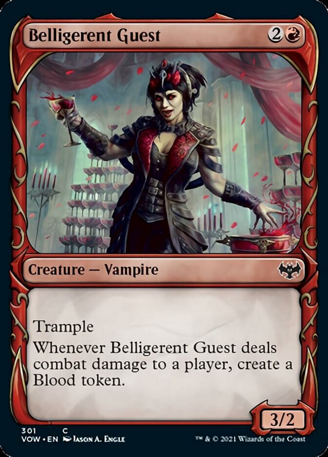 Belligerent Guest (Showcase Fang Frame) [Innistrad: Crimson Vow] | Play N Trade Winnipeg