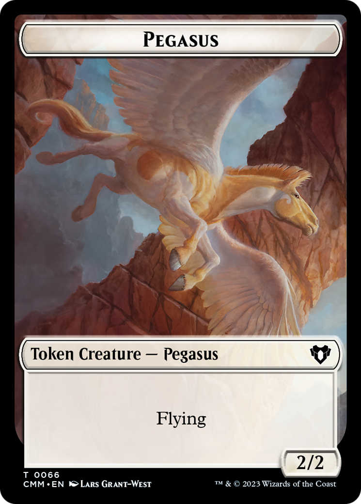 Copy (54) // Pegasus Double-Sided Token [Commander Masters Tokens] | Play N Trade Winnipeg