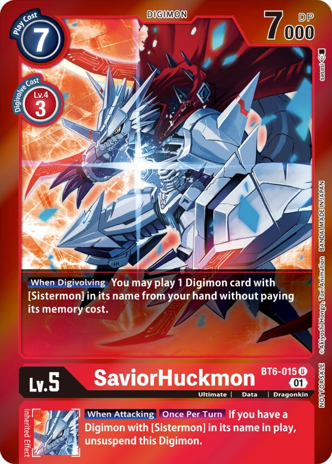 SaviorHuckmon [BT6-015] (Event Pack 3) [Double Diamond Promos] | Play N Trade Winnipeg