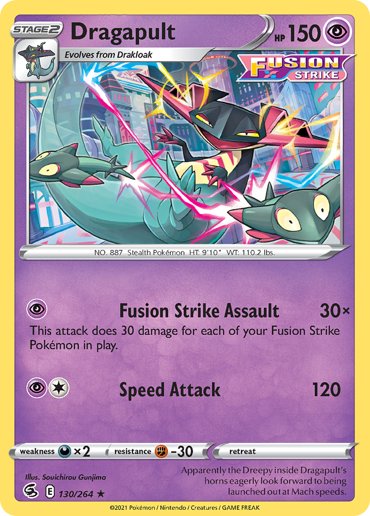 Dragapult (130/264) (Theme Deck Exclusive) [Sword & Shield: Fusion Strike] | Play N Trade Winnipeg