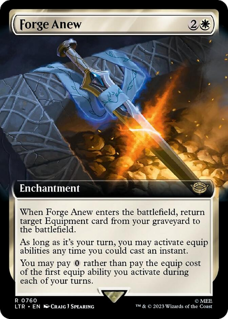 Forge Anew (Extended Art) (Surge Foil) [The Lord of the Rings: Tales of Middle-Earth] | Play N Trade Winnipeg