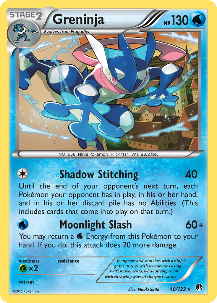 Greninja (40/122) [XY: BREAKpoint] | Play N Trade Winnipeg