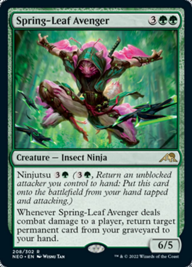 Spring-Leaf Avenger [Kamigawa: Neon Dynasty] | Play N Trade Winnipeg