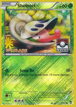 Shelmet (8/111) (League Promo 3rd Place) [XY: Furious Fists] | Play N Trade Winnipeg