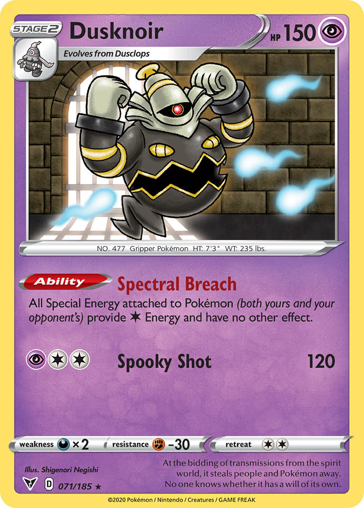 Dusknoir (071/185) [Sword & Shield: Vivid Voltage] | Play N Trade Winnipeg