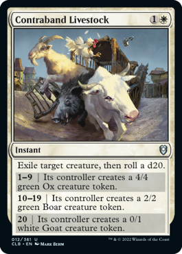 Contraband Livestock [Commander Legends: Battle for Baldur's Gate] | Play N Trade Winnipeg