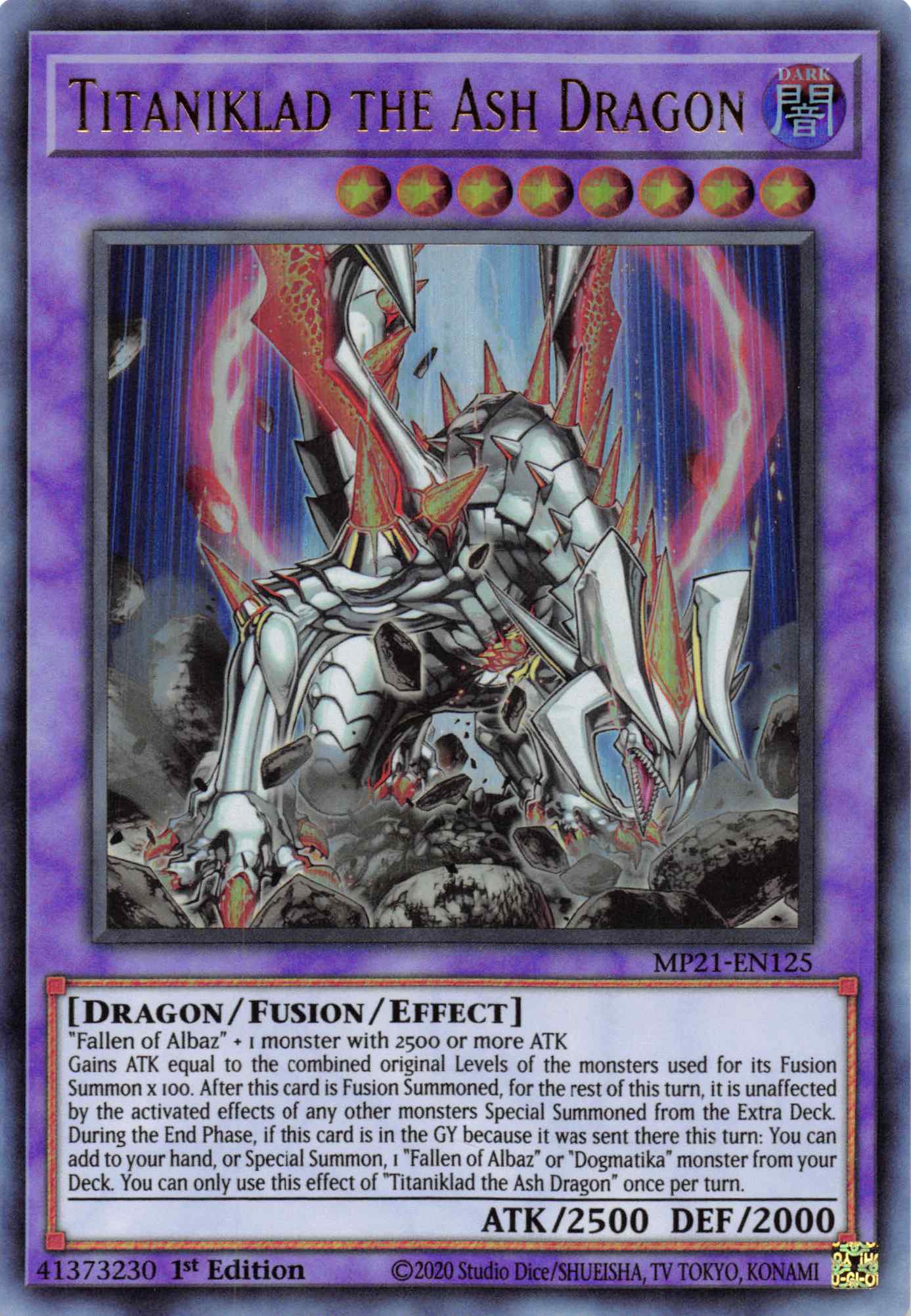 Titaniklad the Ash Dragon [MP21-EN125] Ultra Rare | Play N Trade Winnipeg