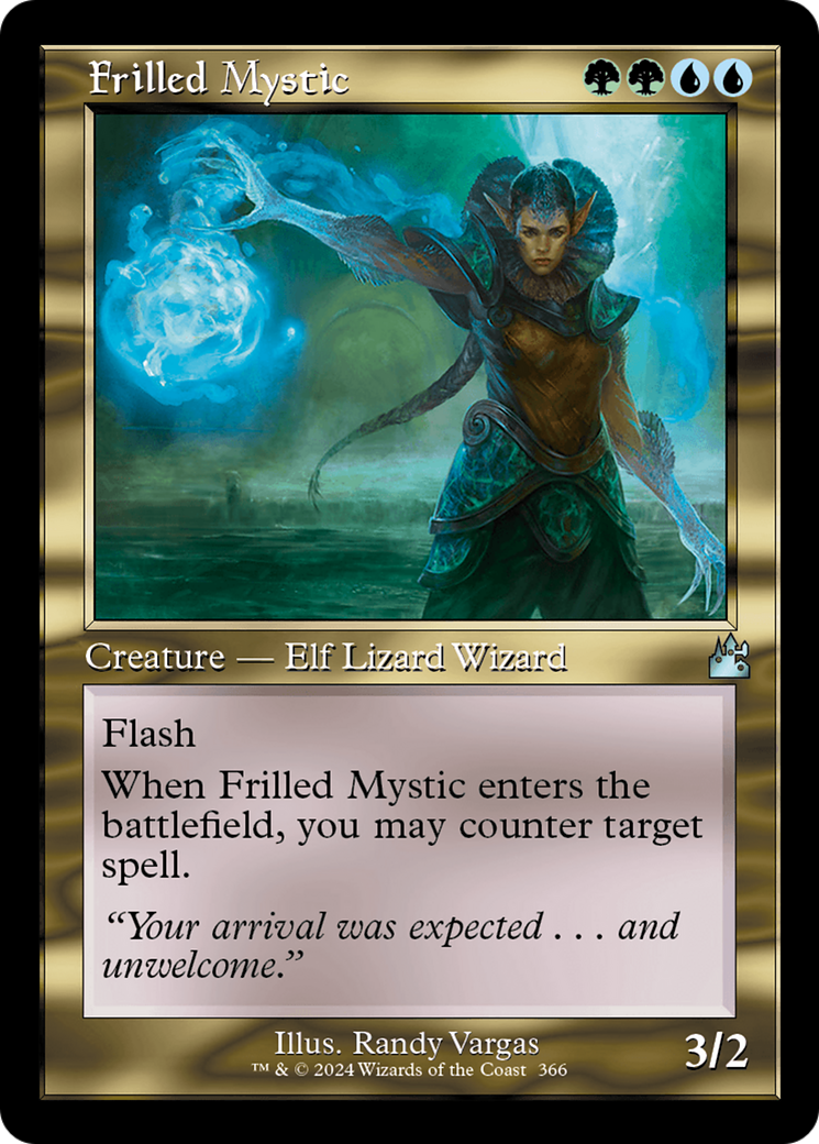 Frilled Mystic (Retro Frame) [Ravnica Remastered] | Play N Trade Winnipeg