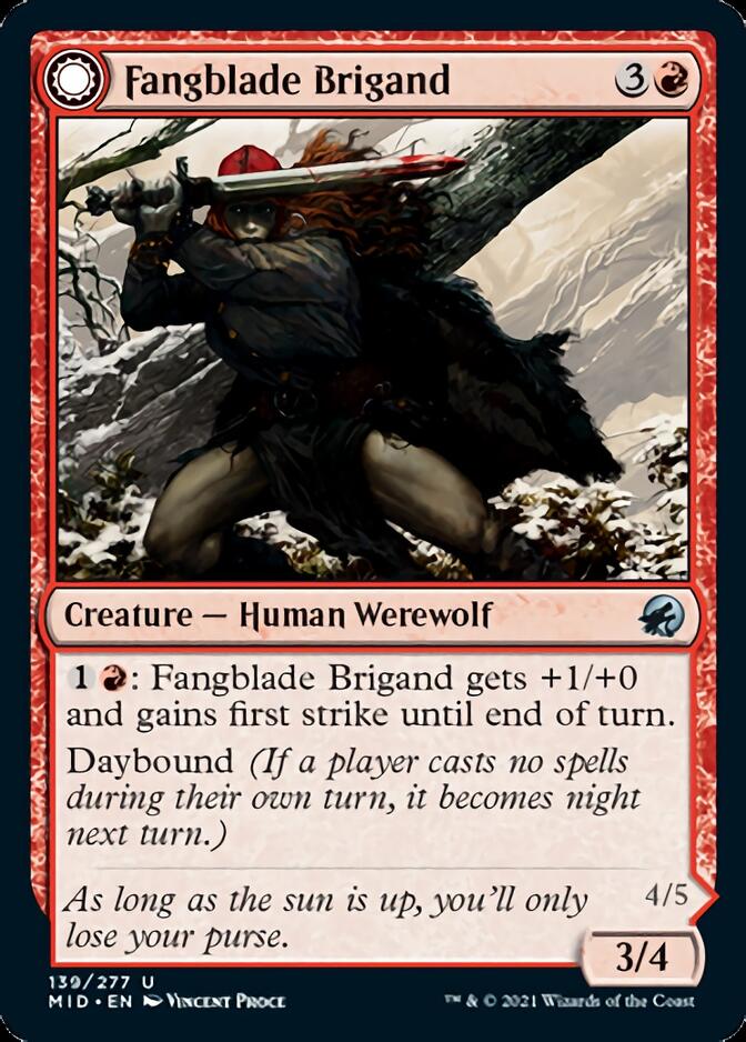 Fangblade Brigand // Fangblade Eviscerator [Innistrad: Midnight Hunt] | Play N Trade Winnipeg