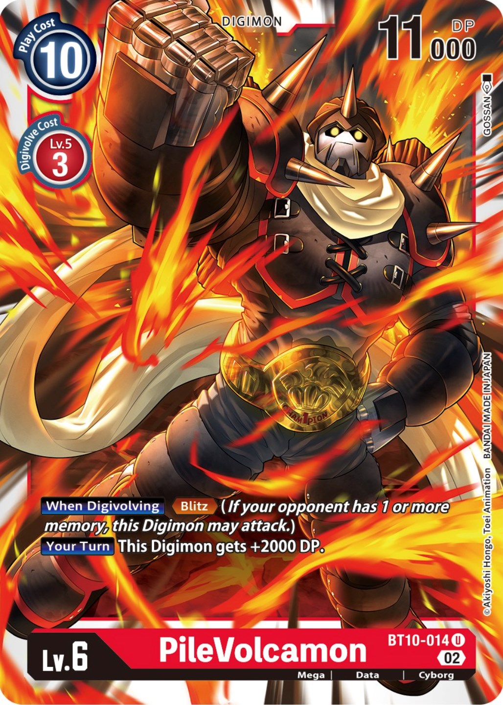 PileVolcamon [BT10-014] [Xros Encounter] | Play N Trade Winnipeg