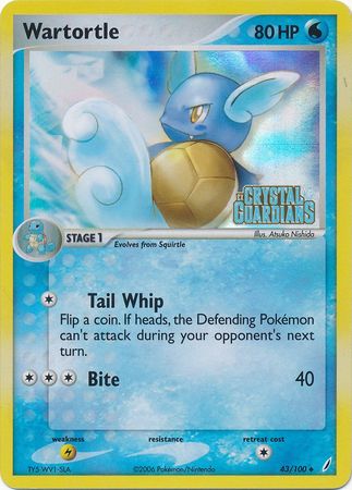 Wartortle (43/100) (Stamped) [EX: Crystal Guardians] | Play N Trade Winnipeg