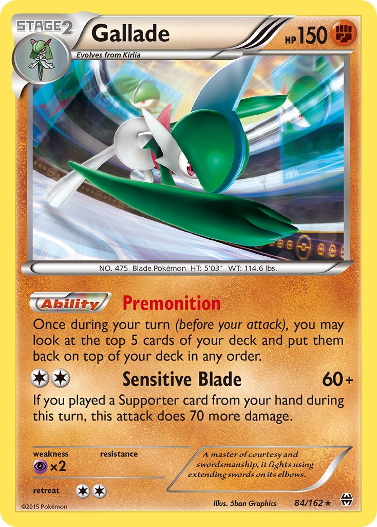 Gallade (84/162) (Cosmos Holo) (Blister Exclusive) [XY: BREAKthrough] | Play N Trade Winnipeg