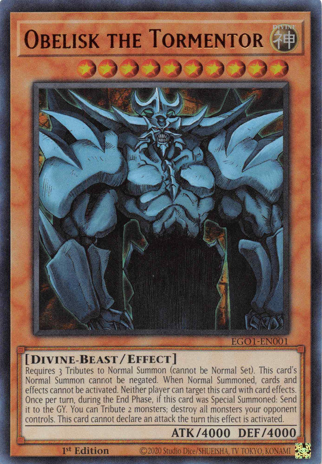 Obelisk the Tormentor [EGO1-EN001] Ultra Rare | Play N Trade Winnipeg