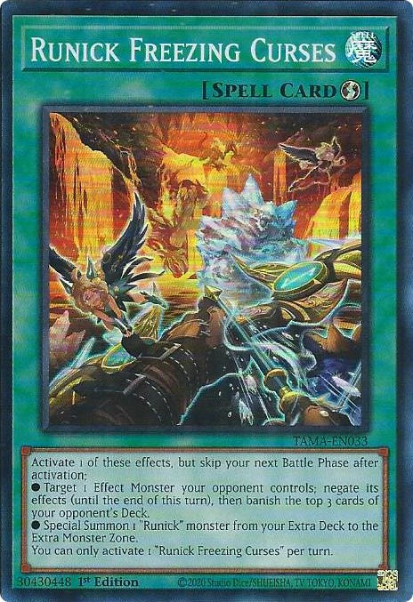 Runick Freezing Curses [TAMA-EN033] Super Rare | Play N Trade Winnipeg