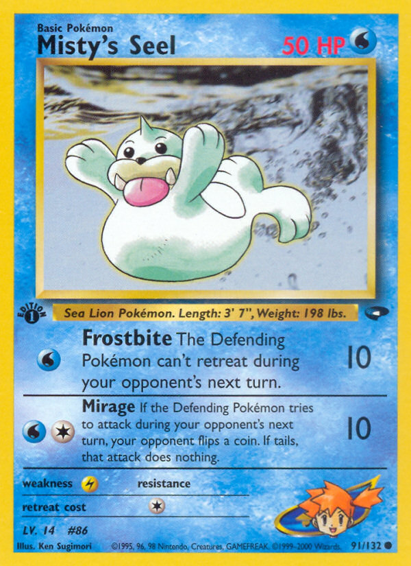 Misty's Seel (91/132) [Gym Challenge 1st Edition] | Play N Trade Winnipeg