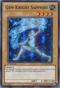 Gem-Knight Sapphire [HA05-EN002] Super Rare | Play N Trade Winnipeg