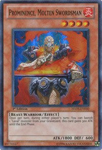 Prominence, Molten Swordsman [HA05-EN010] Super Rare | Play N Trade Winnipeg