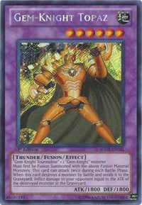 Gem-Knight Topaz [HA05-EN021] Secret Rare | Play N Trade Winnipeg