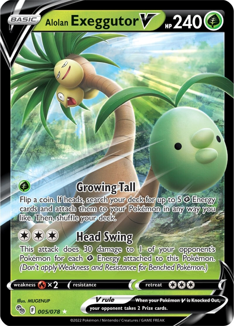 Alolan Exeggutor V (005/078) [Pokémon GO] | Play N Trade Winnipeg