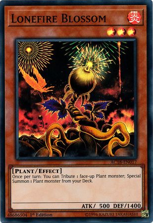 Lonefire Blossom [AC18-EN017] Super Rare | Play N Trade Winnipeg