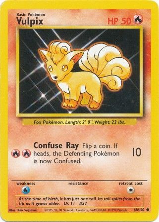 Vulpix (68/102) [Base Set Unlimited] | Play N Trade Winnipeg