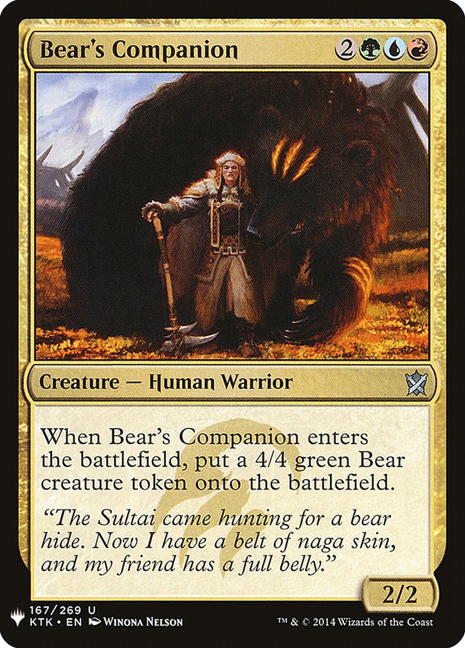 Bear's Companion [Mystery Booster] | Play N Trade Winnipeg