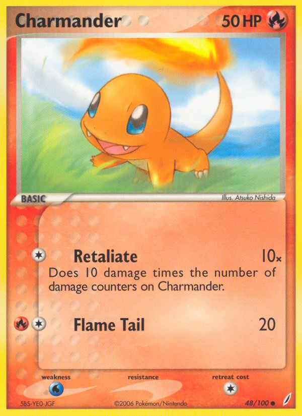 Charmander (48/100) [EX: Crystal Guardians] | Play N Trade Winnipeg