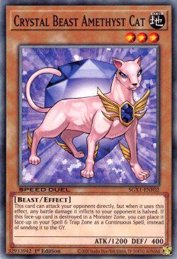 Crystal Beast Amethyst Cat [SGX1-ENF02] Common | Play N Trade Winnipeg