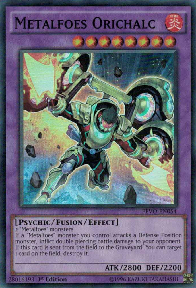 Metalfoes Orichalc [PEVO-EN054] Super Rare | Play N Trade Winnipeg