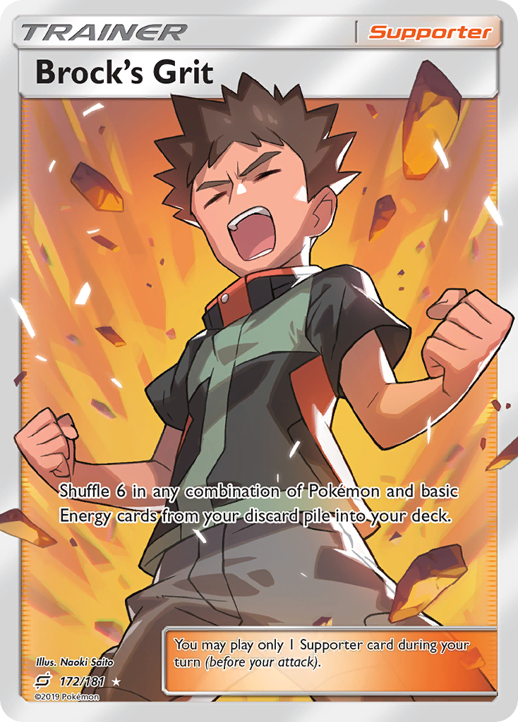 Brock's Grit (172/181) [Sun & Moon: Team Up] | Play N Trade Winnipeg