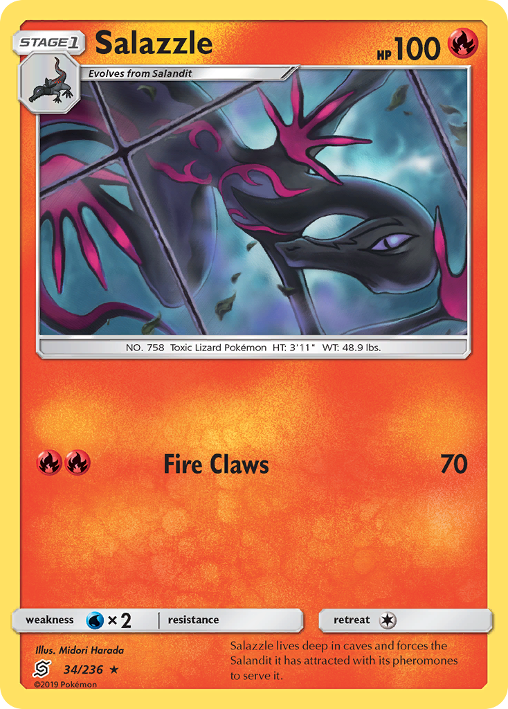 Salazzle (34/236) [Sun & Moon: Unified Minds] | Play N Trade Winnipeg