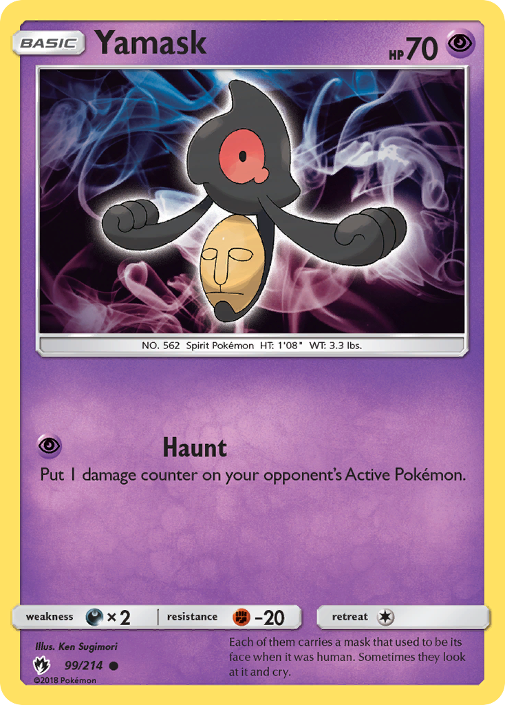 Yamask (99/214) [Sun & Moon: Lost Thunder] | Play N Trade Winnipeg