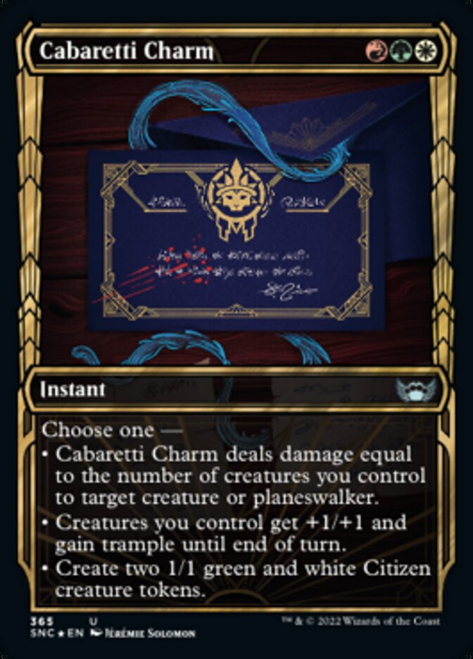 Cabaretti Charm (Showcase Golden Age Gilded Foil) [Streets of New Capenna] | Play N Trade Winnipeg