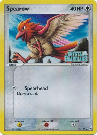 Spearow (61/100) (Stamped) [EX: Crystal Guardians] | Play N Trade Winnipeg