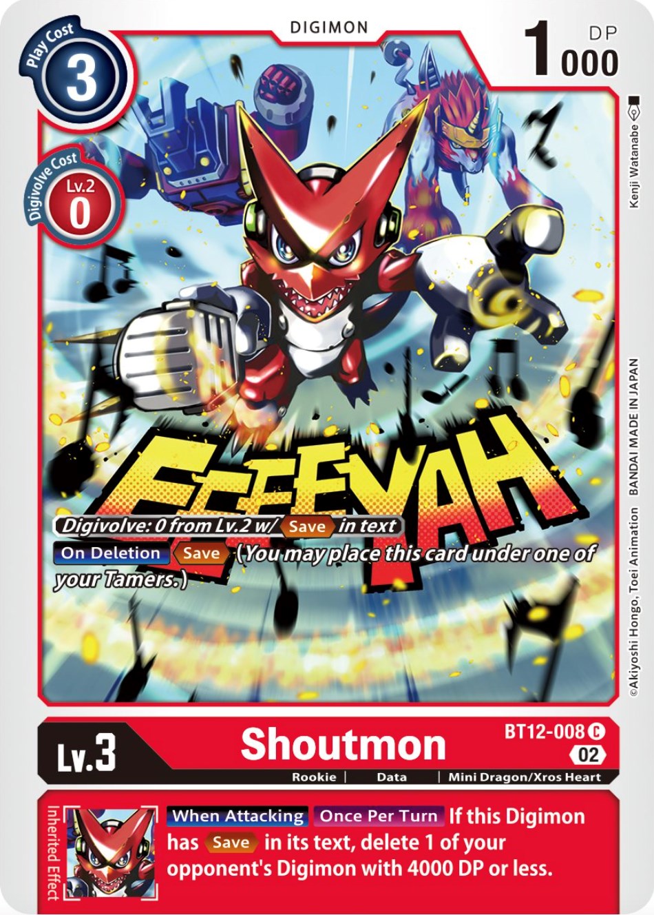 Shoutmon [BT12-008] [Across Time] | Play N Trade Winnipeg