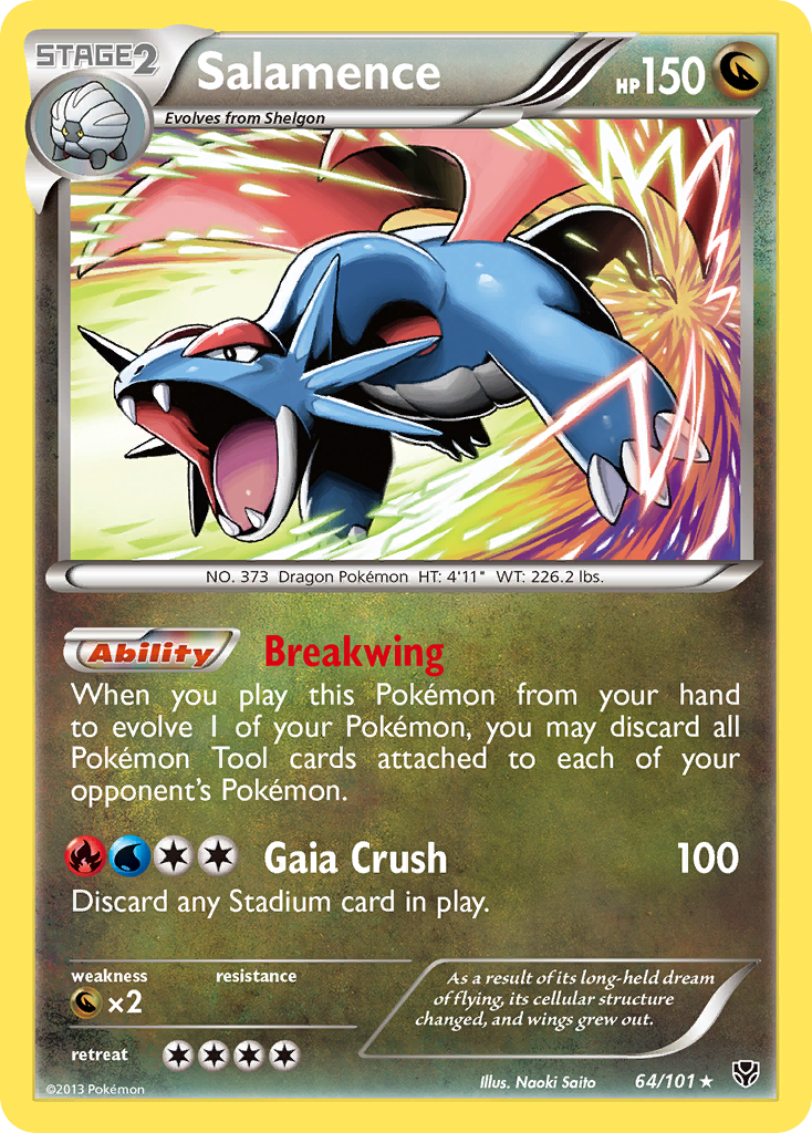 Salamence (64/101) [Black & White: Plasma Blast] | Play N Trade Winnipeg