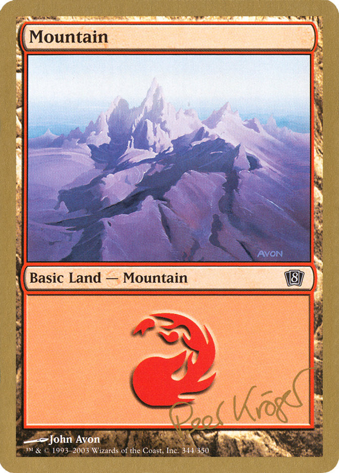 Mountain (344) (Peer Kroger) [World Championship Decks 2003] | Play N Trade Winnipeg