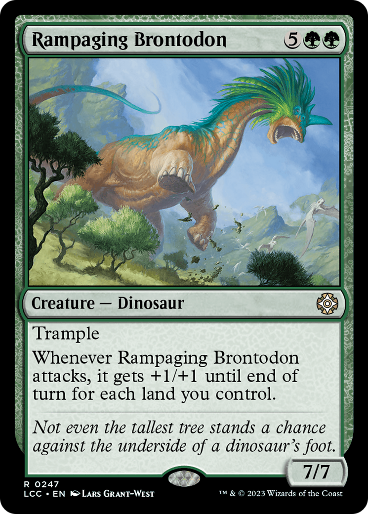 Rampaging Brontodon [The Lost Caverns of Ixalan Commander] | Play N Trade Winnipeg