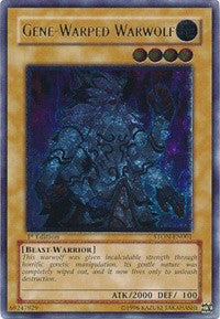 Gene-Warped Warwolf (UTR) [STON-EN001] Ultimate Rare | Play N Trade Winnipeg