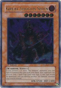 Great Shogun Shien (UTR) [STON-EN013] Ultimate Rare | Play N Trade Winnipeg