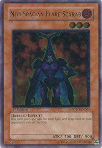 Neo-Spacian Flare Scarab (UTR) [POTD-EN004] Ultimate Rare | Play N Trade Winnipeg