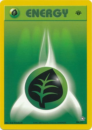 Grass Energy (108/111) [Neo Genesis Unlimited] | Play N Trade Winnipeg